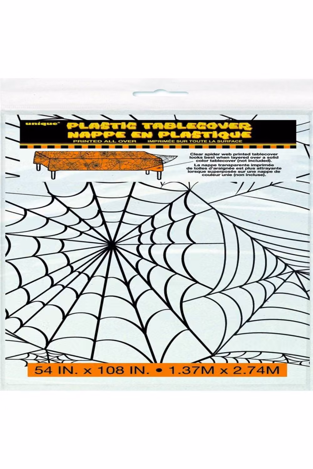 KDMD Clear Spider Web PVC Tablecloth, 3 Pack, Transparent – 2