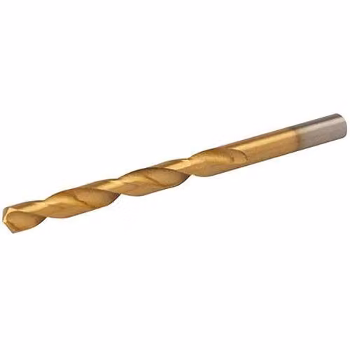 Loops Tough Titanium Coated 8mm High Speed Steel Twist Drill Bit in Gold