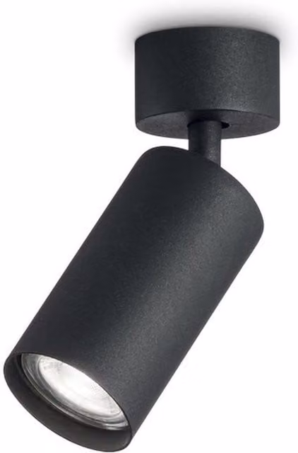 Ideal Lux Dynamite Adjustable 1 Light Spotlight Ceiling Lamp in Black