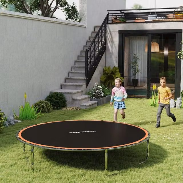 SPORTNOW Replacement Trampoline Mat in Orange and Black for 12ft / 323cm Trampoline Frames