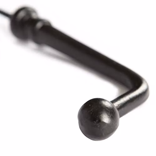 Hammer and Tongs Black Powder-Coated Iron Screw Hook – 2