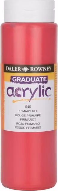 Daler Rowney Graduate Acrylic Paint Primary Red 500ml