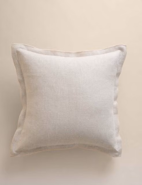 M&S Pure Linen Square Cushion in Beige