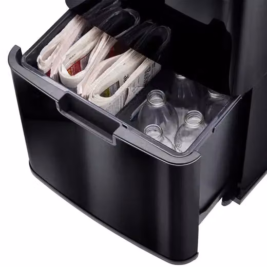 Cooks Professional 75L Recycling Sensor Bin in Black with 25 Biodegradable Bin Bags – 6