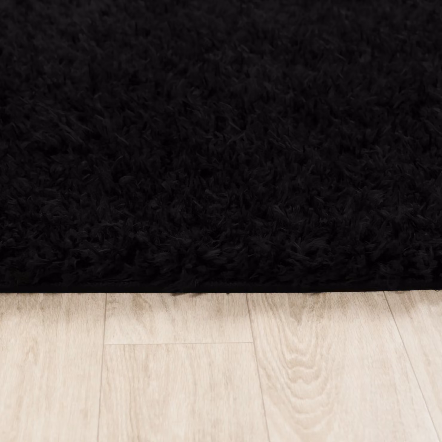 Livabliss Moda Shag Soft Plush Pile Rectangular Living Room and Bedroom Rug, Black, W: 120 cm, L: 180 cm – 4