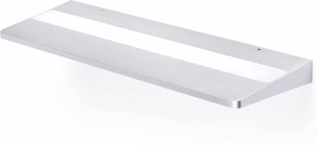 Faro Line LED Rectangular Aluminium Bathroom Wall Light in Grey and Silver
