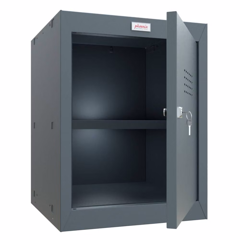 Phoenix Safe Company CL0544AAK Grey Cube Locker with Key Lock, 66 Litre Capacity – 2