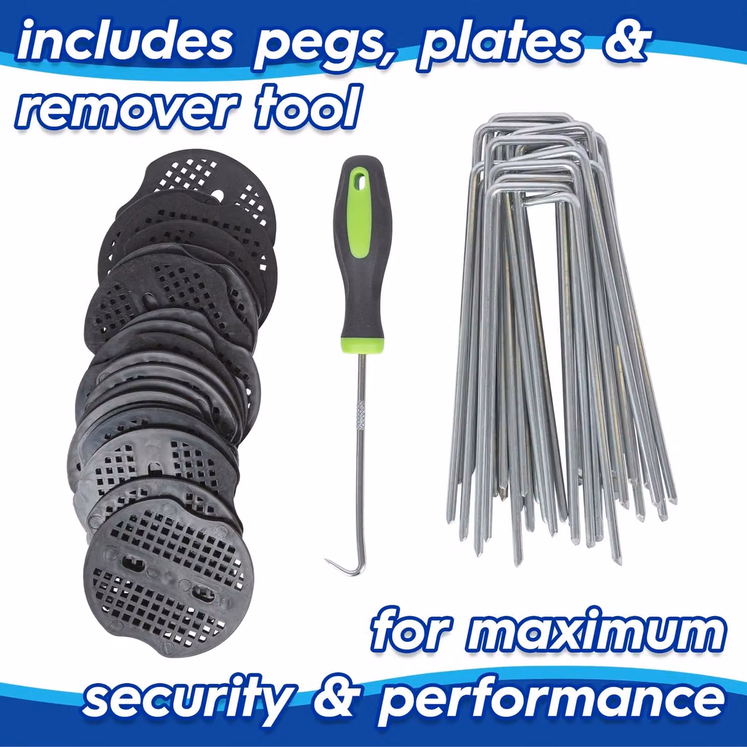 Harbour Housewares White Plant Frost Protection Set with Pegs and Plates, 5 Rolls of Polyester Growing Aid – 2