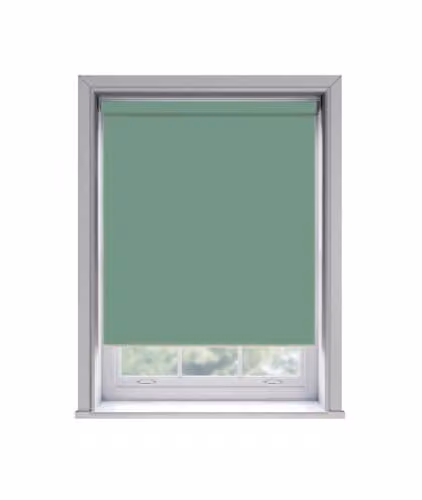 New Edge Blinds Basil Thermal Blackout Roller Blind, Black, W: 160 cm, H: 170 cm