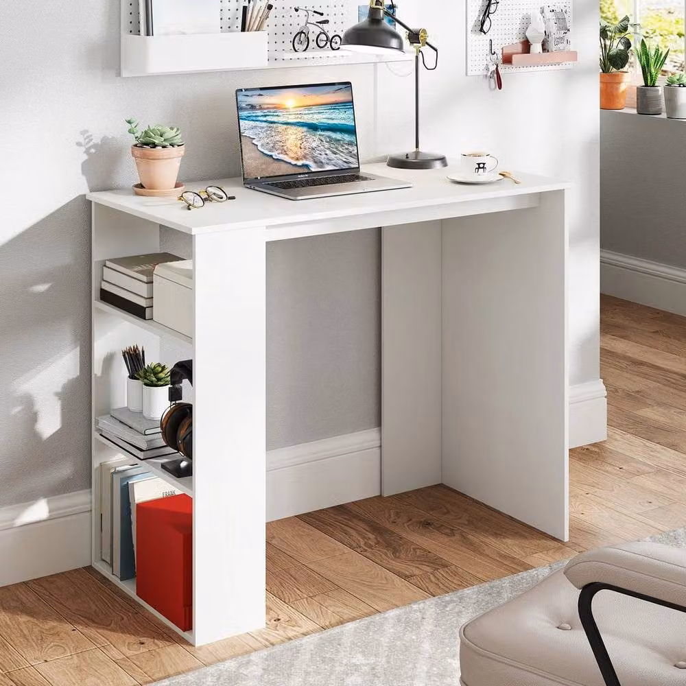 Kelvenix Modern White Computer Desk – 2