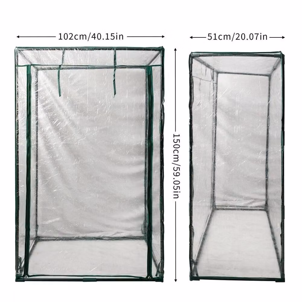 Nordara Reinforced Steel Tomato Greenhouse Frame and Transparent Cover for Outdoor Vegetable Gardens W/D/H: 150 x 100 x 50 cm – 2