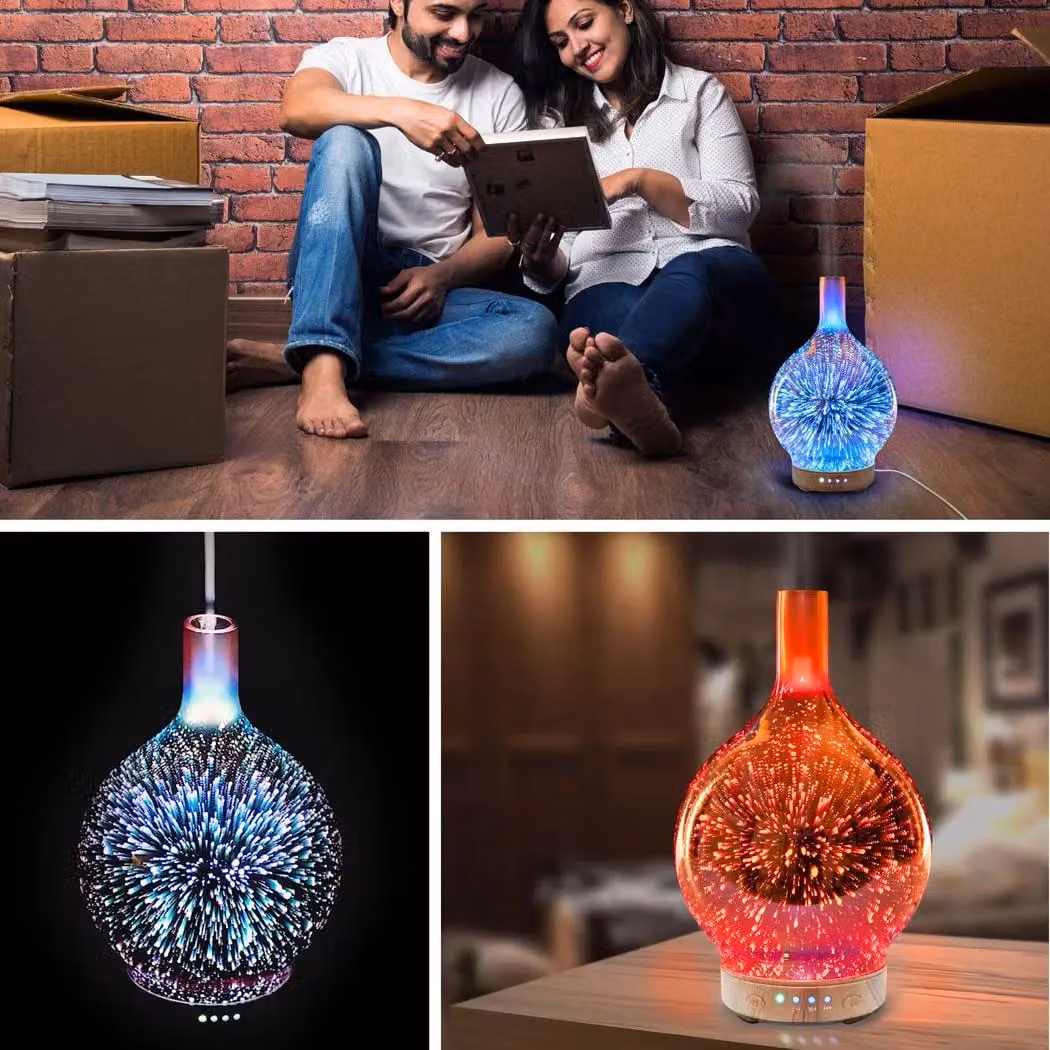 Rio ELLA Bronze Aroma Diffuser, Humidifier and Night Light with 7 LED Colours and 120ml Capacity – 4