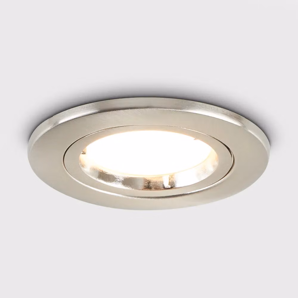 ValueLights Downlight Twist Fire Rated LED Ceiling Light Fitting, 10 Pack, Silver/Chrome – 2