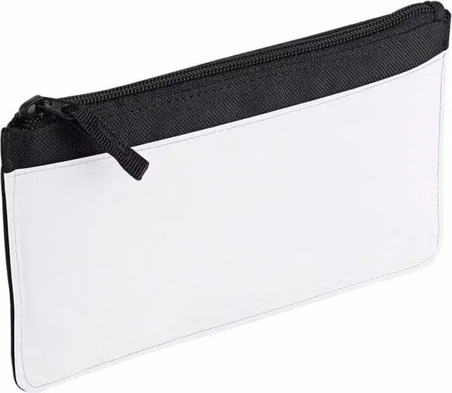 Bagbase Sublimated Polyester Pencil Case in Black and White