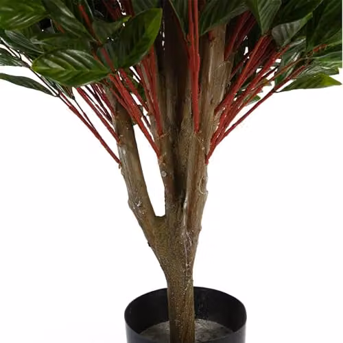 Botanik Realistic Artificial Potted Topiary Tree in Green and Black for Tabletop Display – 4