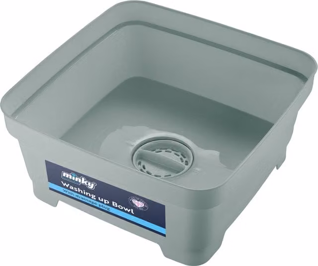 Minky Sink Bowl with Plug in Sage Green