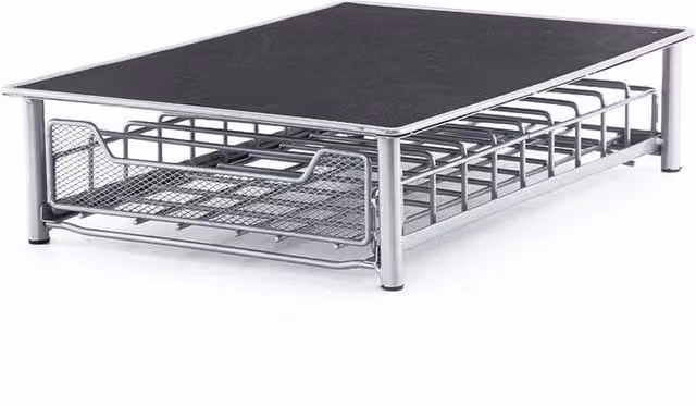 PAWNORA Silver Metal Tassimo Coffee Capsule Rack for 60 Pods