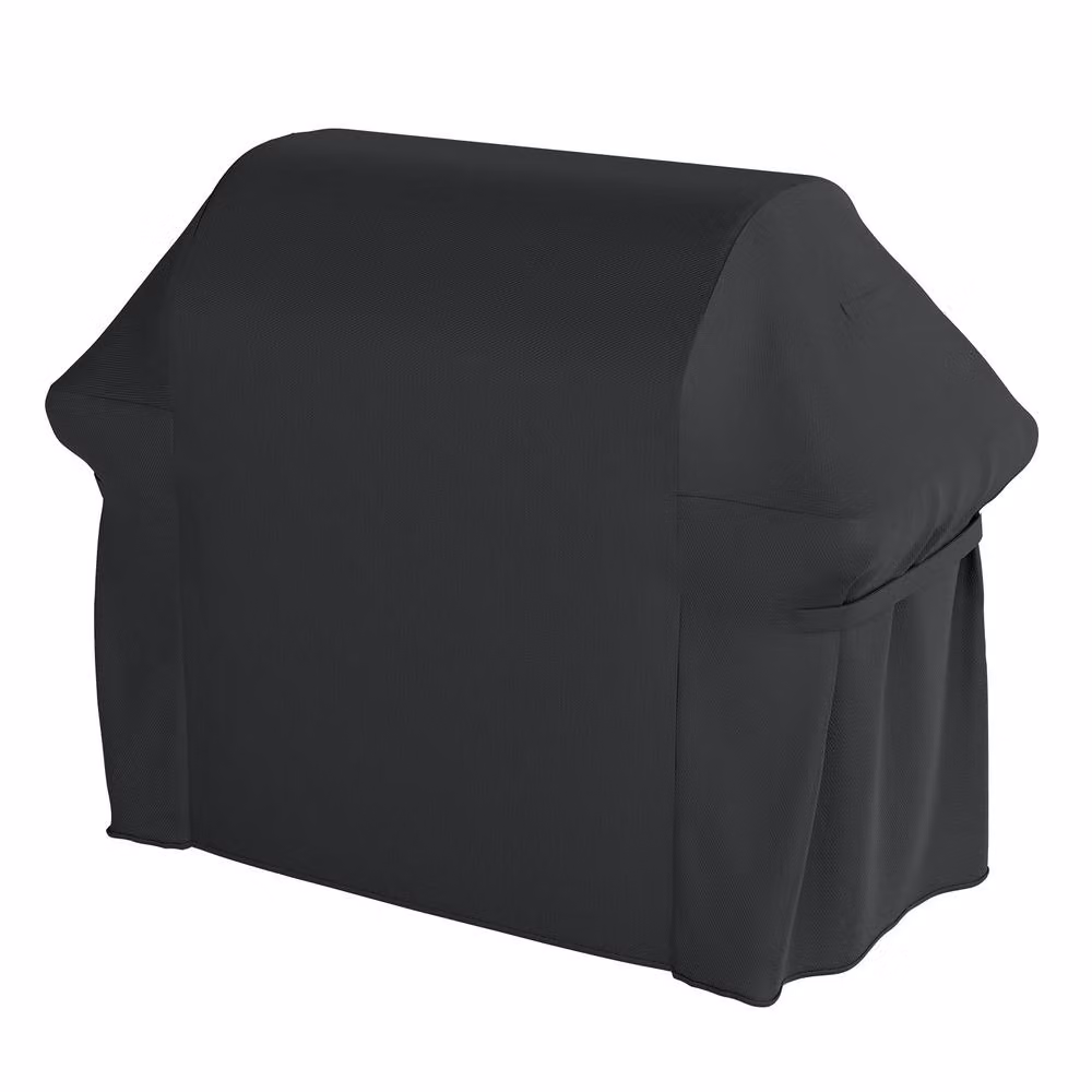 Costway Heavy Duty Waterproof PVC Gas Grill Cover with Dual Handles, Black, W/D/H: 151 x 113 x 113 cm – 3