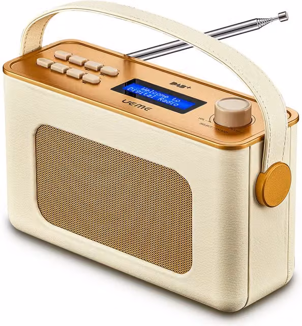 UEME DAB+ Bluetooth Digital Radio in Cream