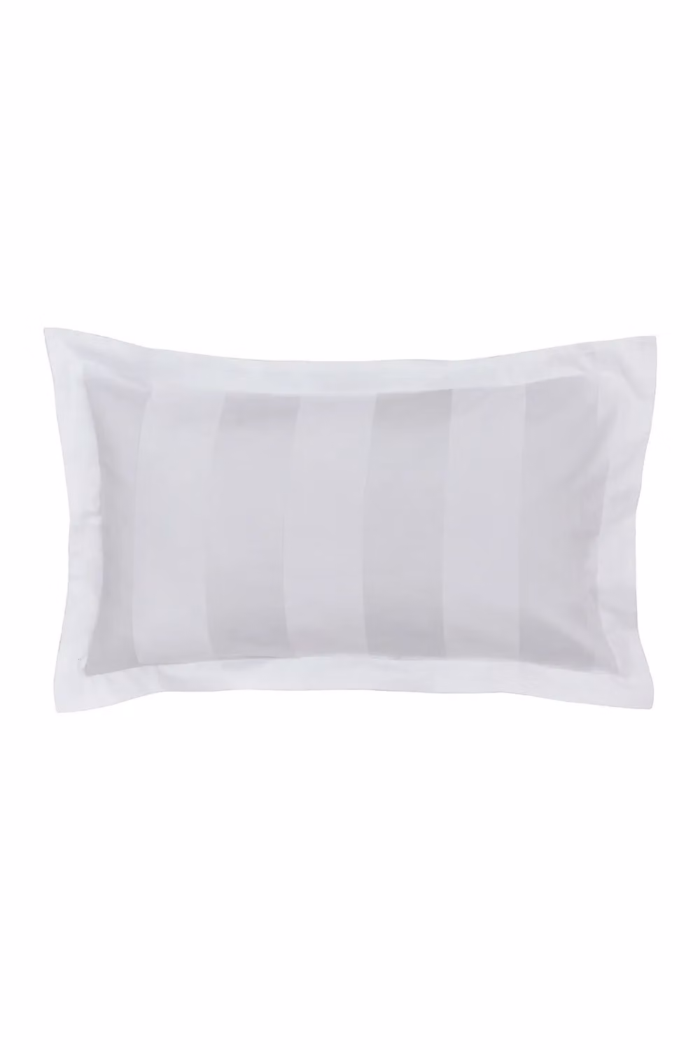 1951 Serra Luxury 250 Thread Count Cotton Sateen Striped Duvet Cover and Pillowcase Set, White, W/H: 180 x 200 cm – 2