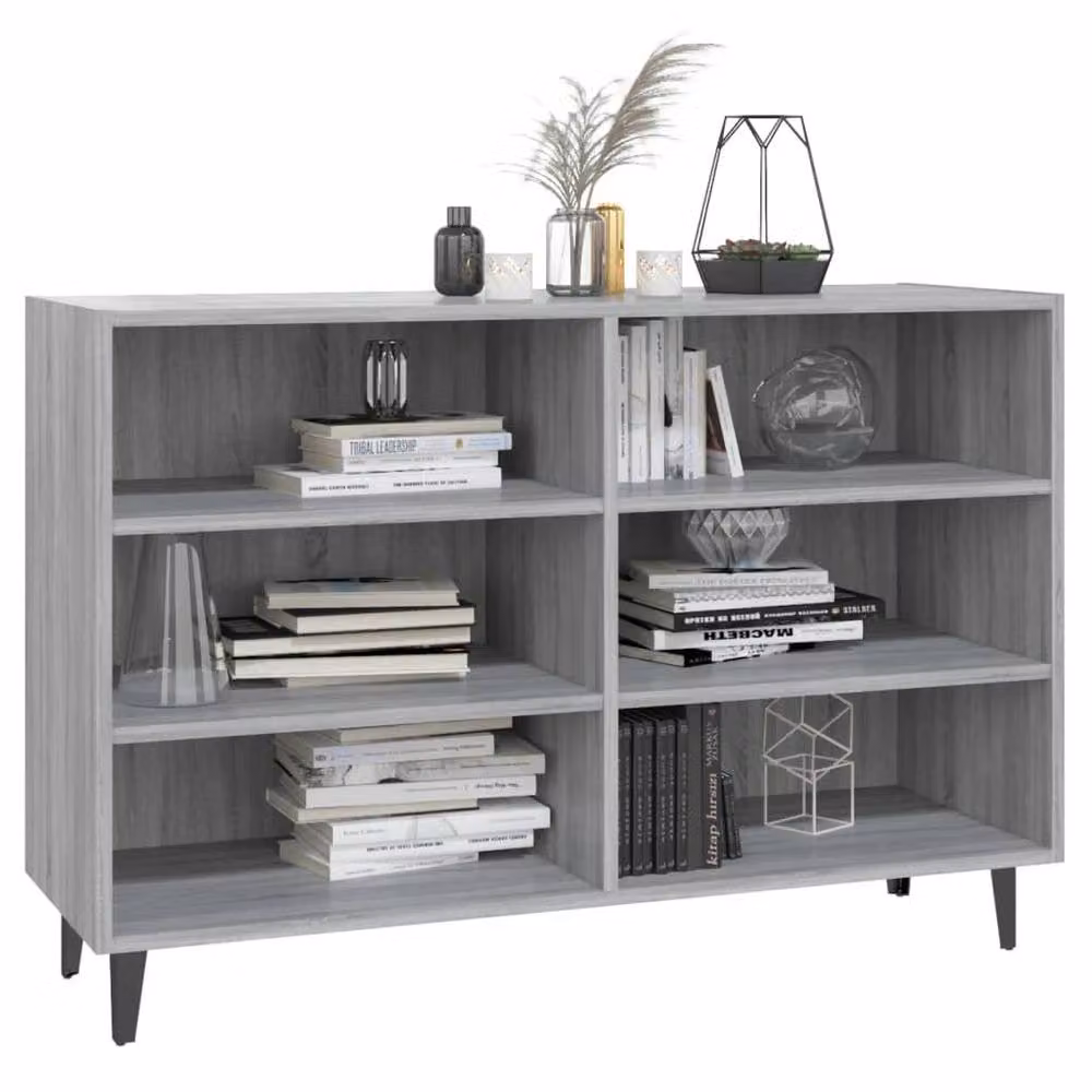Berkfield Home Grey Sonoma Sideboard, W: 103.5 cm, D: 35 cm, H: 70 cm – 3