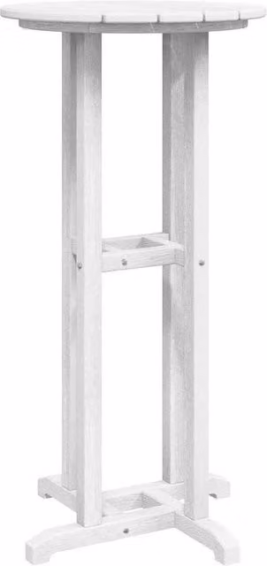 Berkfield Home Modern White Bar Table W/D/H: 55 x 55 x 107 cm – 1