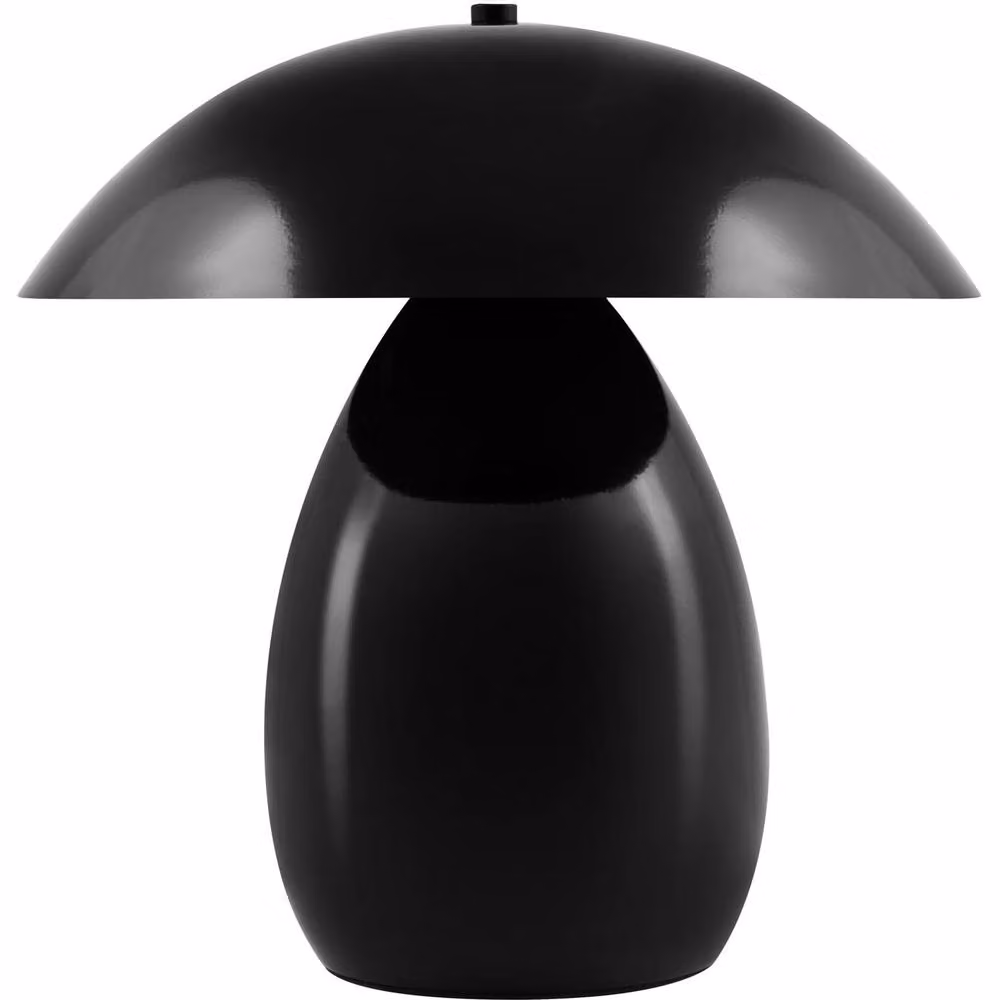 Wyld and Coco Mushroom Table Lamp in Black Metal, Height: 30 cm – 2