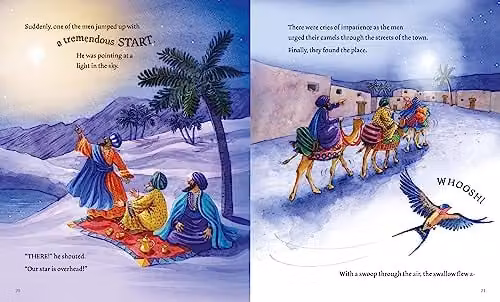 The Christmas Swallow by Lion Children's Books, Multicolour Paper Book – 4