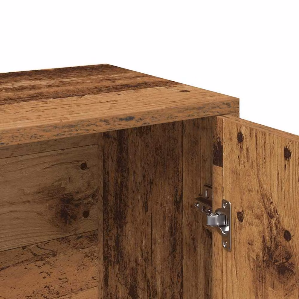 Berkfield Home Rustic Old Wood Sideboard in Brown, MDF, W/D/H: 60 x 30 x 75 cm – 5