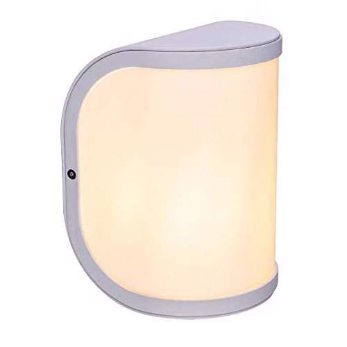 Globo Lighting Segga Modern Outdoor Wall Lamp White Aluminium and Plastic IP44 E27 – 1