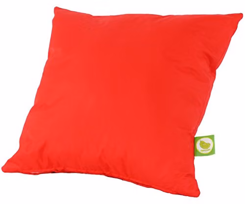 Bean Lazy Waterproof Red Outdoor Garden Seat Cushion with Removable Washable Cover