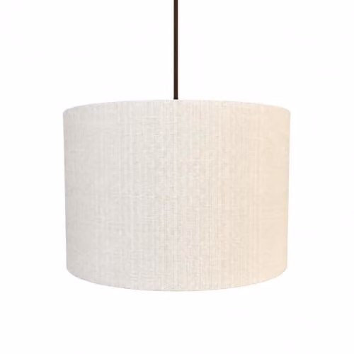 CGC Lighting Messina White Luxury Cotton Drum Lampshade, Diameter: 30 cm – 2