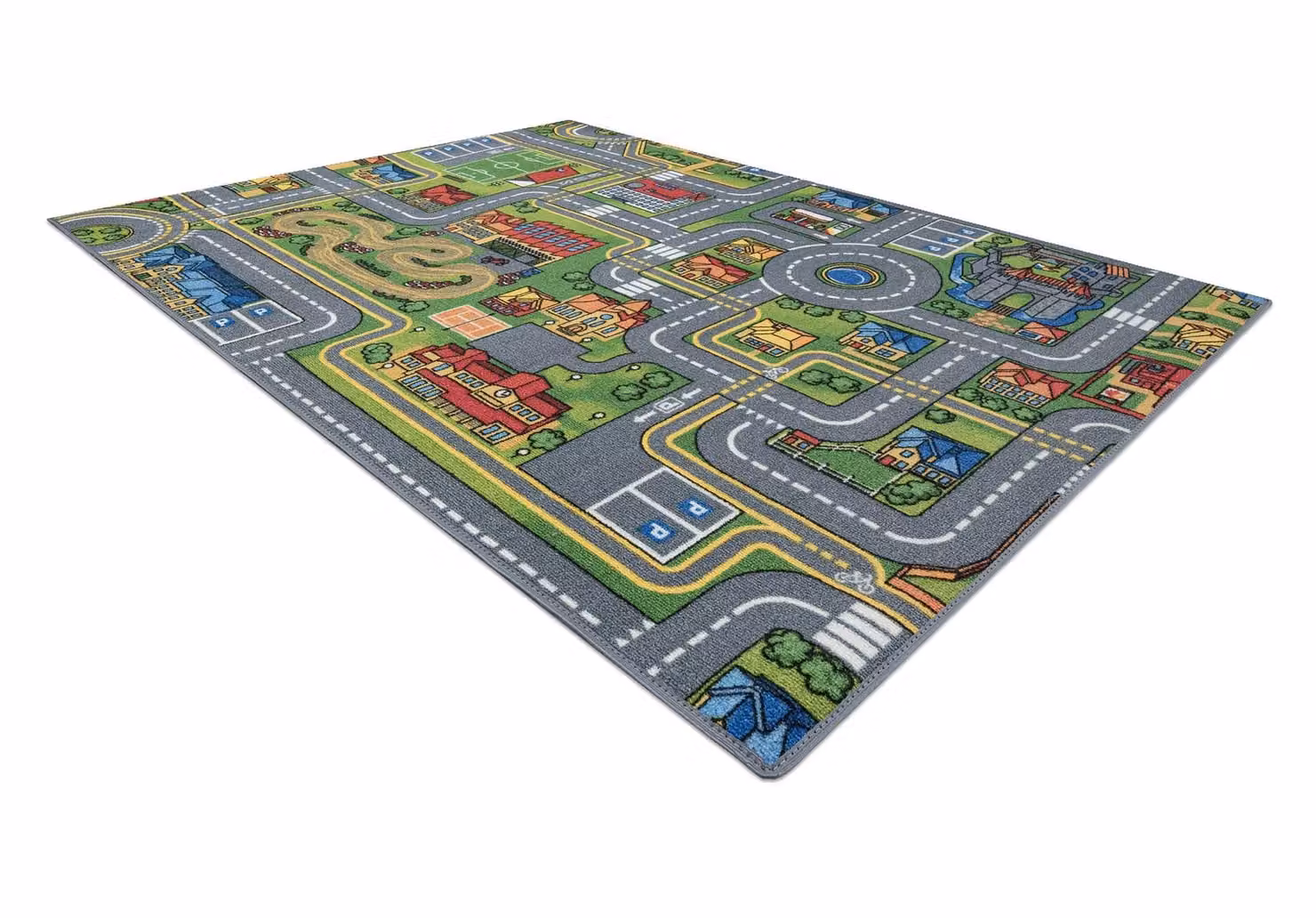 RugsX Rebel Roads Abstract Rug in Grey and Multicolour, W: 95 cm, L: 200 cm – 2