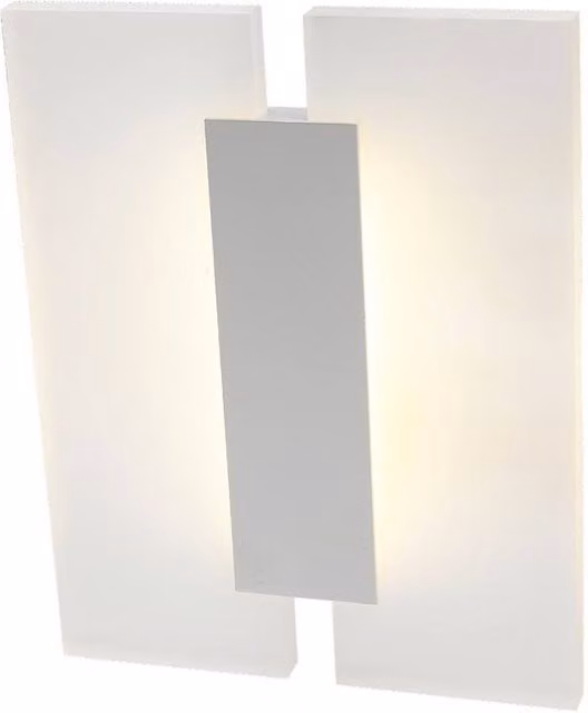 Netlighting Modern LED Wall Lamp in White with Warm White 3000K Light and 840lm Output