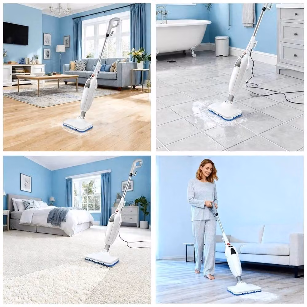 Kelvenix 12-in-1 Upright and Handheld Steam Mop Cleaner in White – 2