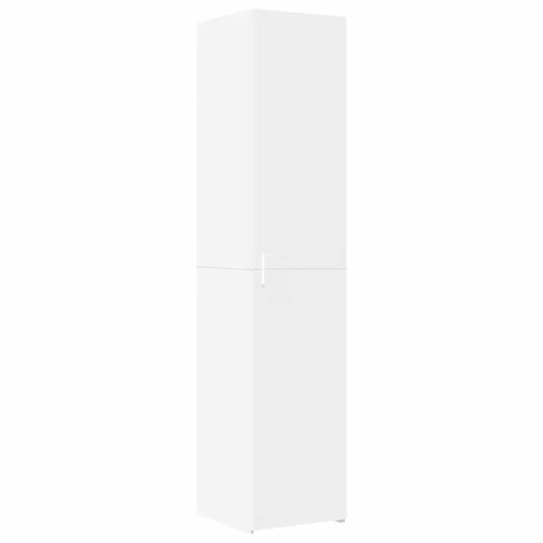 Berkfield Home White Minimalist Highboard in MDF, W/D/H: 40 x 42.5 x 185 cm