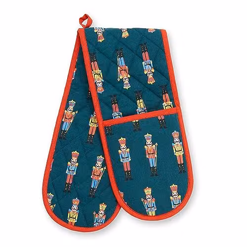 Catherine Lansfield Christmas Nutcracker Cotton Oven Glove in Green – 2
