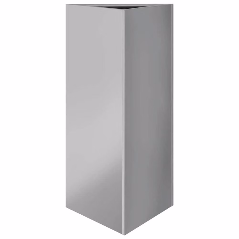 Berkfield Home Garden Triangular Planters, 2 Pack, Silver Galvanised Steel, W: 40 cm, D: 34.5 cm, H: 70 cm – 3