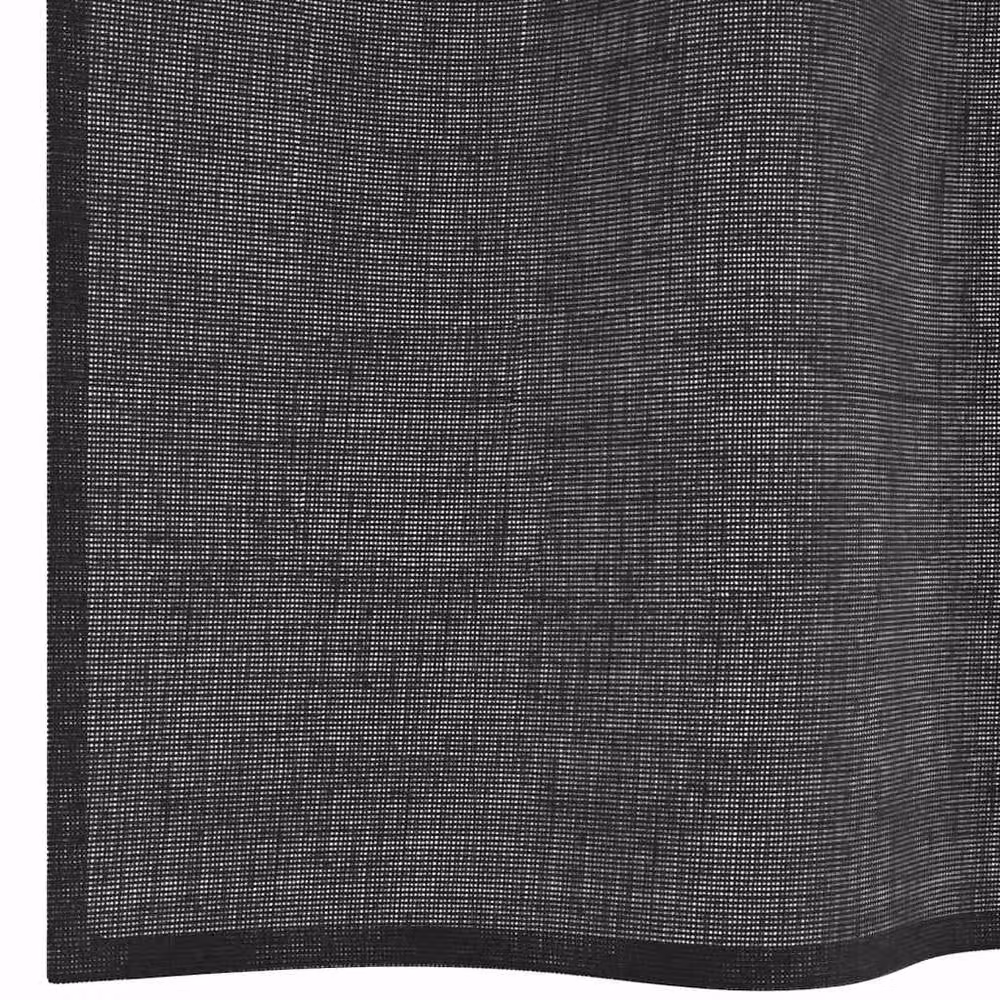Berkfield Home Black Voile Eyelet Curtains, 2 Pack, W: 140 cm, H: 260 cm – 6