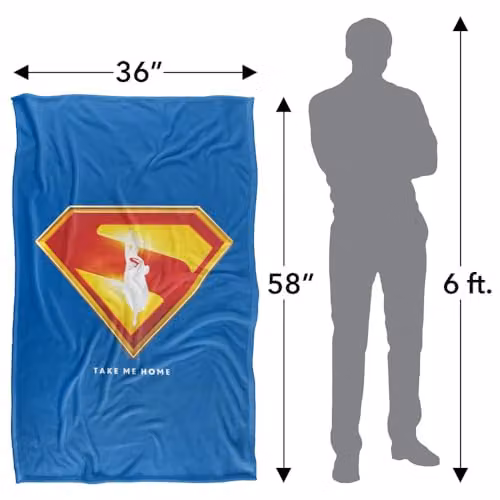 Warner Bros. Superman 2025 Movie Take Me Home Shield Super Soft Fleece Throw Blanket, Multicolour, W/D/H: 91 x 147 cm – 4