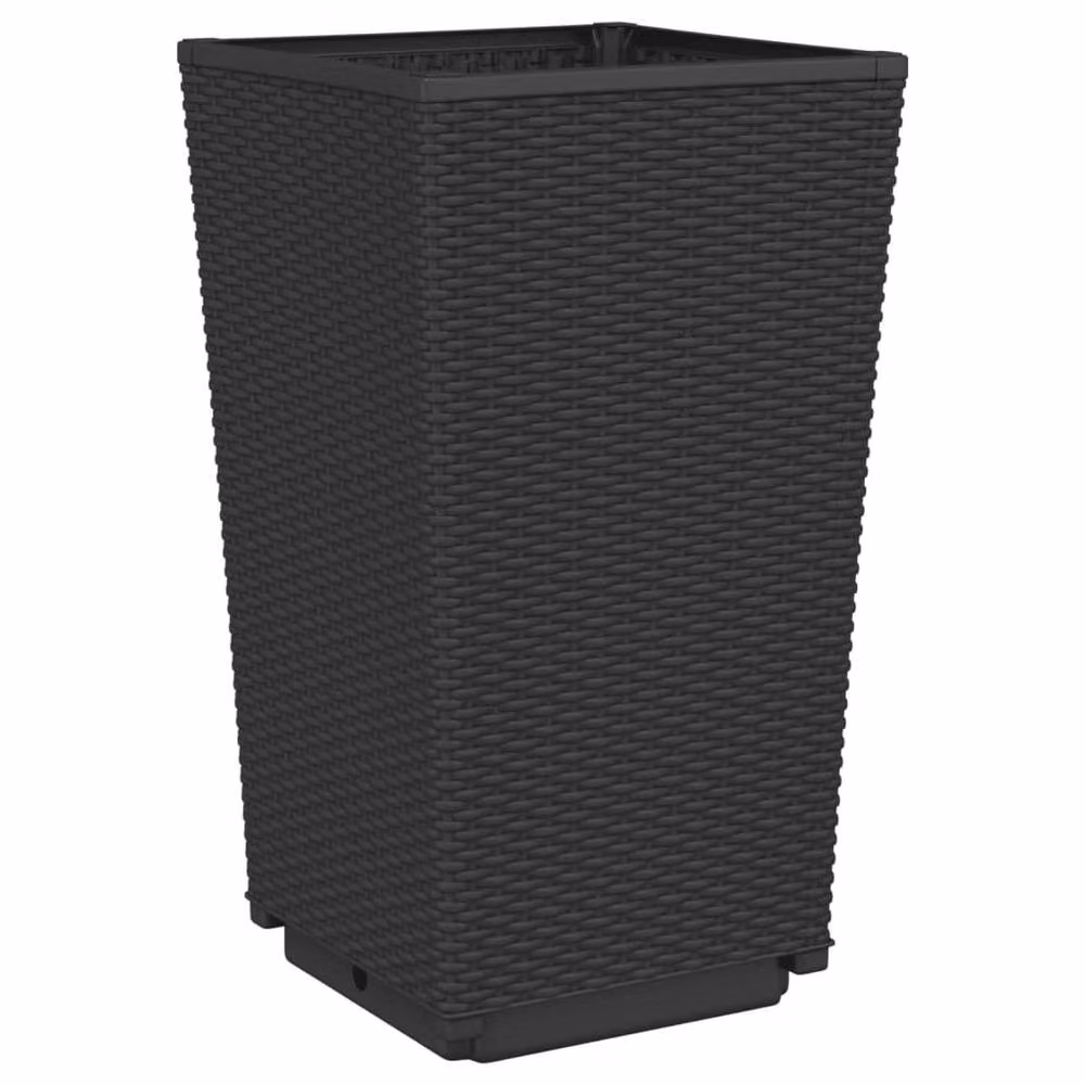 Berkfield Home Garden Planter Tubs, 2 Pack, Black, W/D/H: 32.5 x 32.5 x 57 cm – 3
