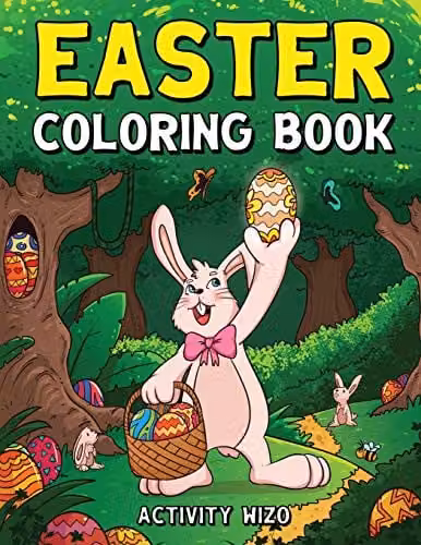 Spotlight Media Easter Coloring Book Activity Book for Kids Ages 4-8 Multicolour