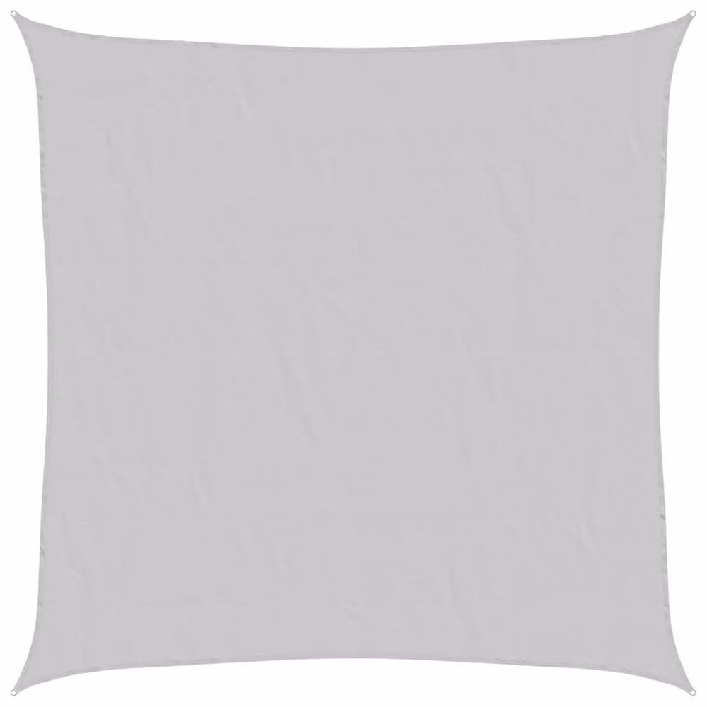 Berkfield Home Square Sun Shade Sail in Light Grey, 4 x 4 m, 100% Polyester Oxford – 1