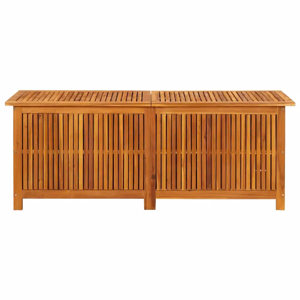 Berkfield Home Garden Storage Box in Brown Solid Oiled Acacia Wood W/D/H: 150 x 50 x 58 cm – 2