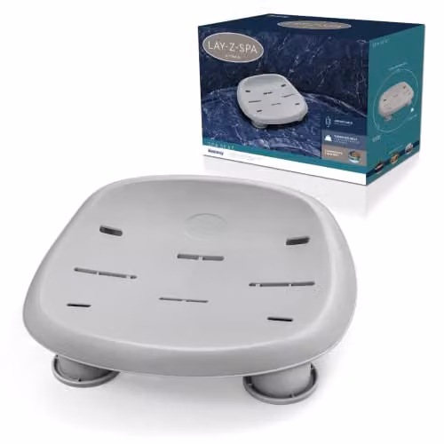 Bestway Lay-Z-Spa Adjustable Universal Hot Tub Seat Accessory, Grey