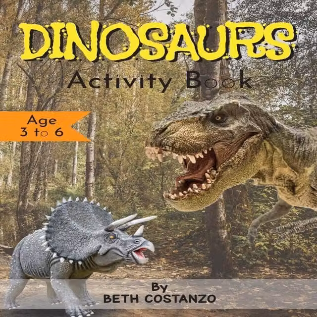 Beth Costanzo Dinosaurs Activity Book for Children, Multicolour Paperback