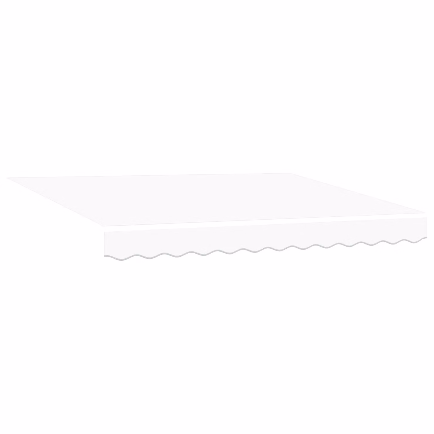 Berkfield Home Manual Retractable Wall-Mounted Folding Arm Awning in White and Anthracite, W/D/H: 350 x 165 x 165 cm – 2