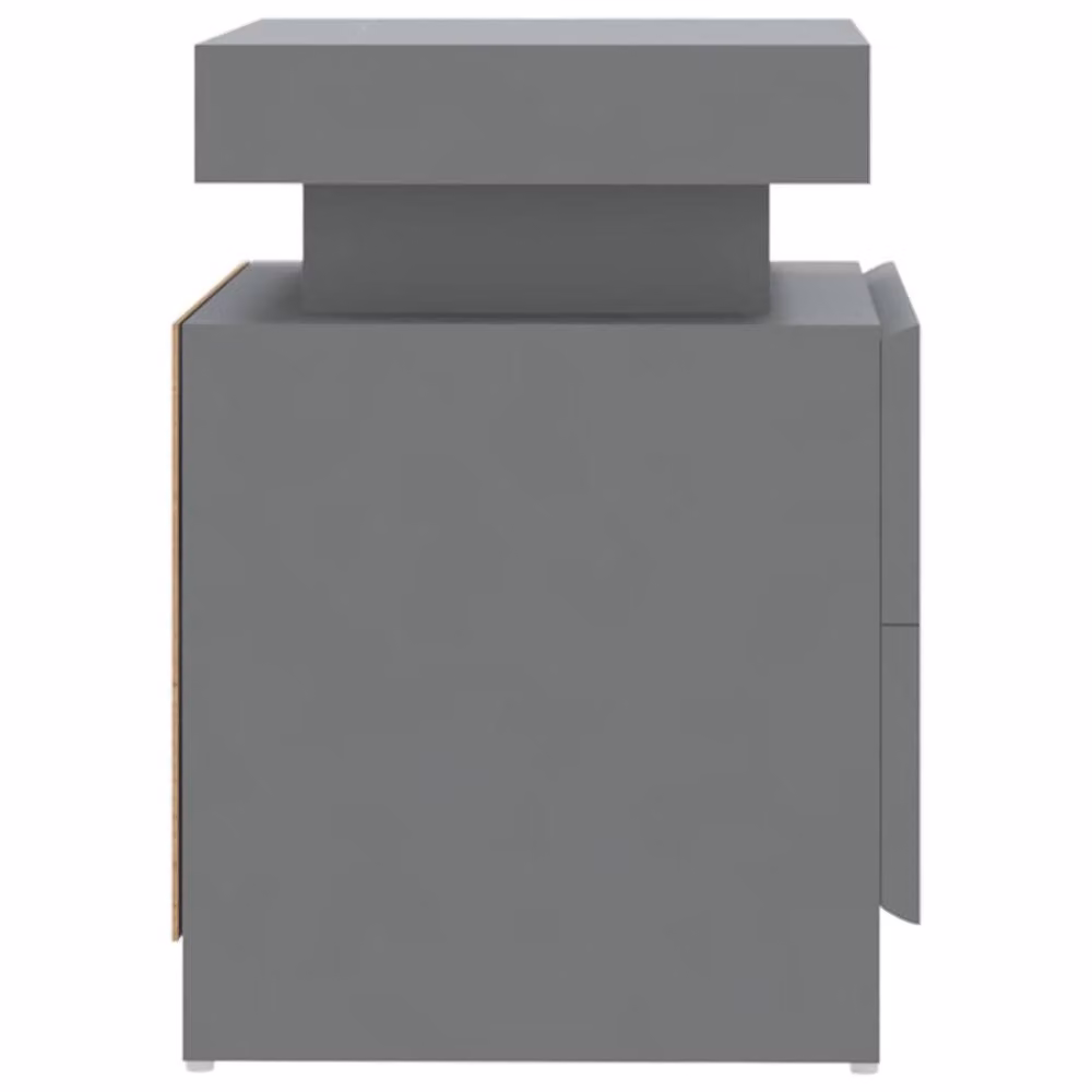 Berkfield Home Stylish Grey Bedside Cabinet, W/D/H: 45 x 35 x 52 cm – 2