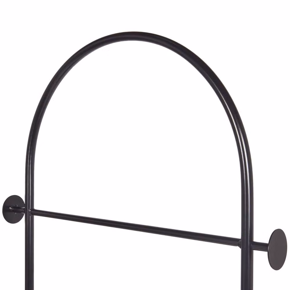 Wyld and Coco Black Matt Steel Freestanding Clothes Rail, Height: 174 cm – 2