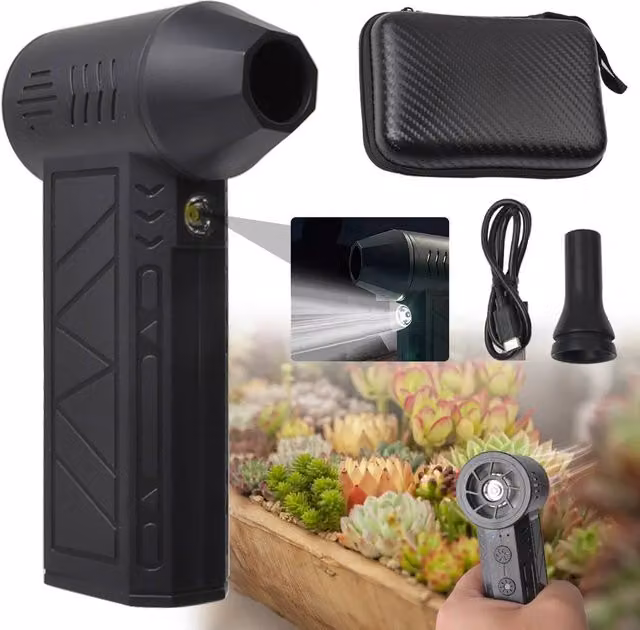SPETLEK Mini Super Jet Turbo Powered Air Blower in Black, Rechargeable – 1